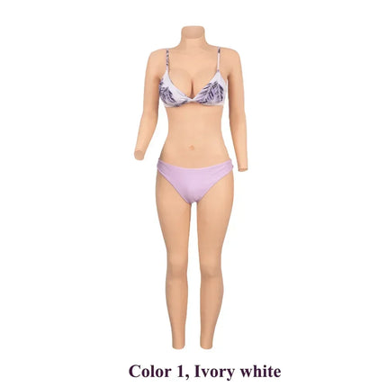 KUMIHO 1/4/6/8TH GEN One Piece Cosplay Silicone Bodysuit  Sissy Fake Vagina Breast Forms Fake Boob For Transgender Drag Queen