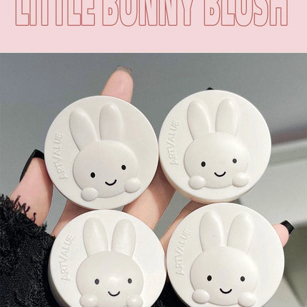 Monochrome Blush Palette Matte Peach Rouge Cute Bunny Rose Red Cheek Tint Blusher Powder Natural Face Contouring Shadow Makeup
