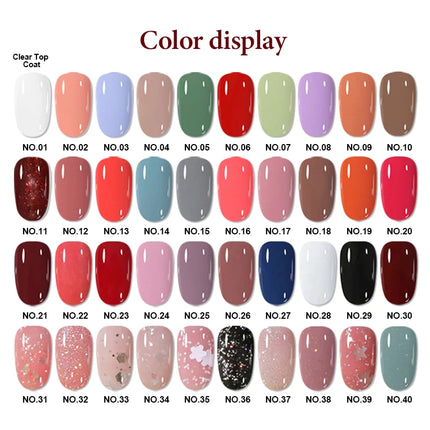1PC 10ml Glass Bottle Colorful Nail Polish For Nails Nail Art Varnish Fashion DIY Design Manicure No Need Lamp Autumn Winter