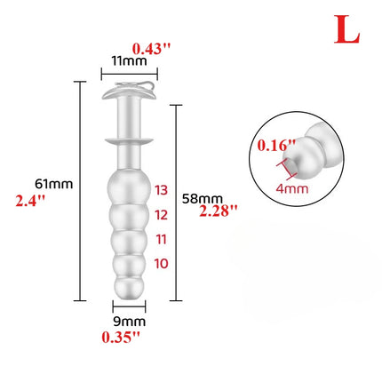 Silicone Penis Plug,Hollow Urethral Sounding Sound Flexible Urethra Dilation Dilator Masturbation Penisplug Sex Toys for Men