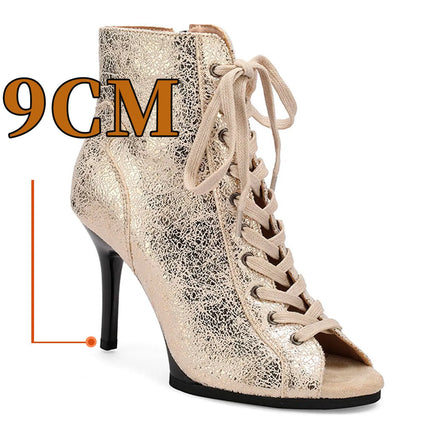 Women Black High Heels Trend  Stilettos Jazz Dance Woman Shoes Latin Dancing Street Sexy Stilettos Booties Plus Size