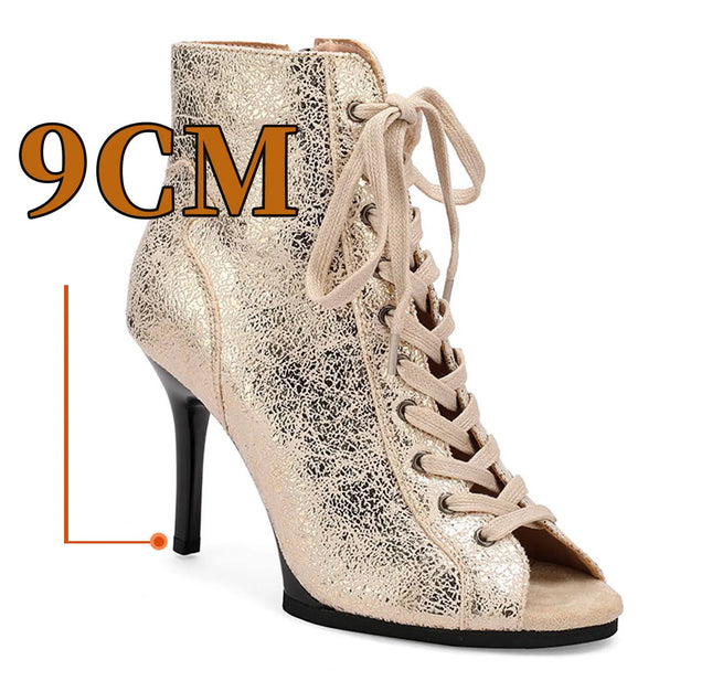 Women Black High Heels Trend  Stilettos Jazz Dance Woman Shoes Latin Dancing Street Sexy Stilettos Booties Plus Size