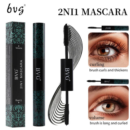 Two In One Dual  Ended Mascara Naturally Lengthens Curls Thickens And Is Layered Non Caking Waterproof And Long Lasting