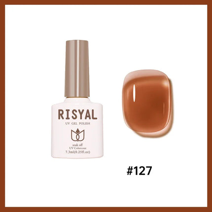 Jelly Transparent Ice Through Gel Nail Polish Pink Skin Color Semi Permanent Manicure Top Coat Soak Off UV Gel Varnish Nail Art
