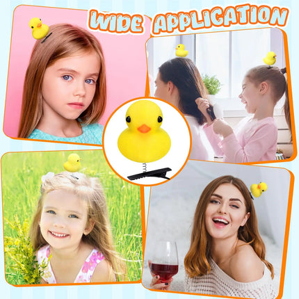 Kawaii Animal Chick Duck Bunny Bear Hair Clips For Girls Women  Toddler Kid Fun Hairpins Cute Sunflower Hair Barrettes Baby Gift