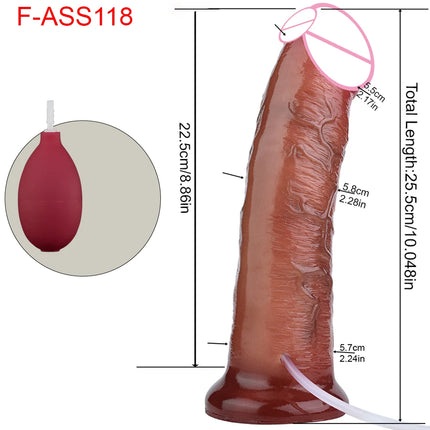SXXY Silicone Skin Touch Squirting Dildo Ejaculation Realistic Soft Penis With Suction Cup Adult Sex Toys Anal Plug 18+ Masturba