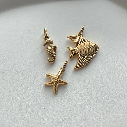 Stainless Steel charms Ocean shell conch golden pendant Summer beach Handmade Necklace Bracelet DIY charms for jewelry making