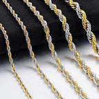 Silver and Gold / 26inch (65cm) / Width 2mm
