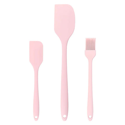 3 piece kitchen baking set all in one silicone spatula oil brush baking butter spatula single cake scraper baking tool