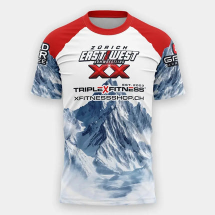 The East VS West Series 16 To 24 Armwrestling T-Shirt Atlantic City Sports Jersey Men's Breathable Quick Dry Fitness Gym Tee Top