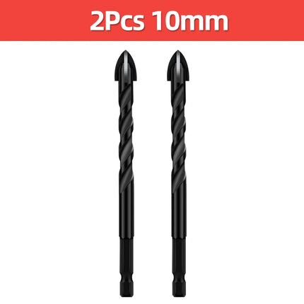 TOOLEYE Cross Hex Drill Bit Set For Concrete Porcelain Tile Glass Metal Multifunction Drill Bits Kit Power Tools Drilling Drills