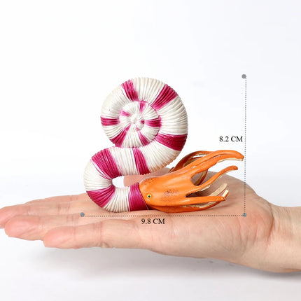 Simulation Marine Mollusc Plastic Model Figures Nautilus Ammonite Squid Octopus Figurine Sealife Animal Educational Toy For Kids
