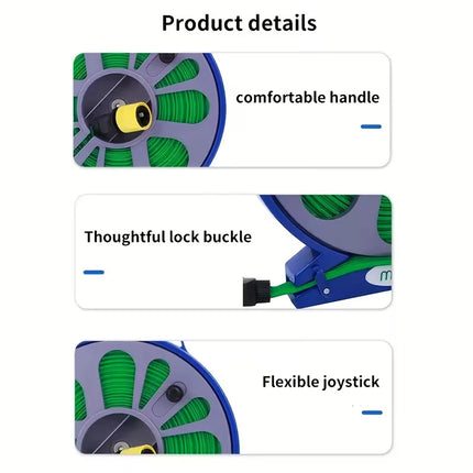 Garden hose with quick-connect system,conforming to European and American standard threads,suitable for RV and garden irrigation