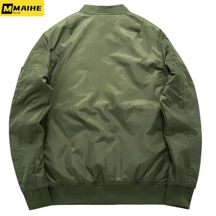 2025 New Jacket Mens Autumn and Winter Thickened Outdoor Baseball Suit Windproof Coat Men Casual Camping Lightweight Windbreaker