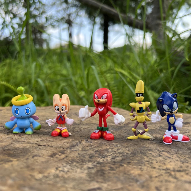 Sonic Shadow Figures 12pcs Set 4-6cm - Hedgehog Action Dolls Gift