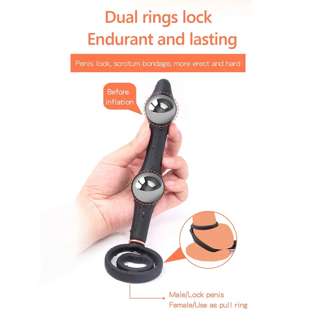 Inflatable Butt Plug Anal Sex Toy Female Fisting Dildo Expander Silicone Huge Inflatable Butt Plug Big Butt Plug