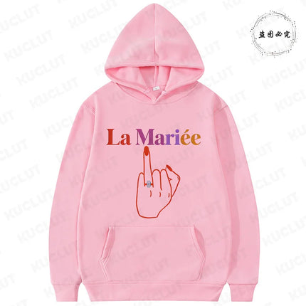 Winter Autumn Outerwears: Y2K Clothes Hooded Sweatshirts, Future Bride & Bridesmaid Picks for French Girls EVJF Single Farewell