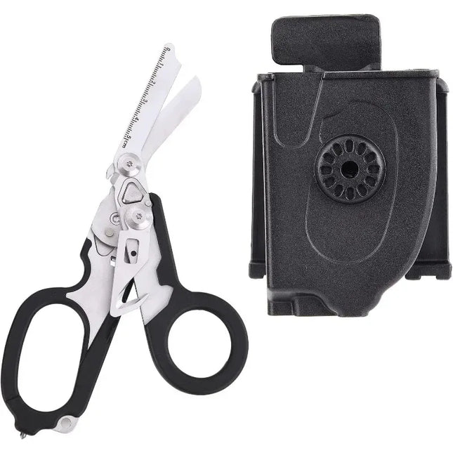 Hot Selling Tactical Multifunction Scissor Raptors First Aid Expert Folding Scissors Outdoor Survival Tool Combination Gadget