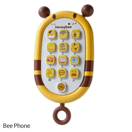 Nori Baby Cartoon Simulation Mobile Phone Toy with Teether Infant Early Educational Music Toy