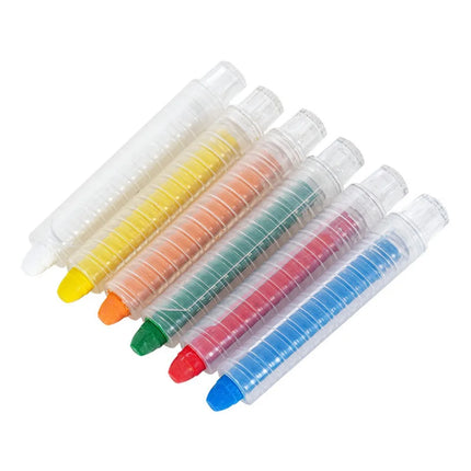 Creative 6/12 Colors Dustless Chalk Water Soluble Non-Toxic Drawing Crayons Easy Cleanup Anti-Stain Washable Chalk Outdoor Play