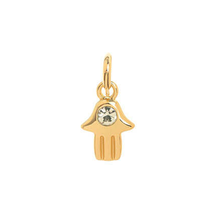 Minimalist Twelve Birthday Stone Light Luxury High Praise Palm Moon Tai Chi Planet Pendant Gold Plated Color Preserved