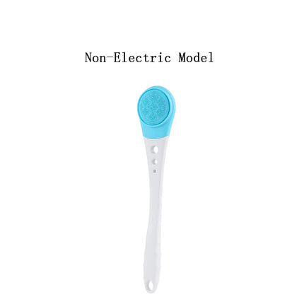 Silicone Body Scrubber Electric Shower Brush Cordless USBcharge Bath Washing Silicon Back Massage Foot Exfoliating Skin Friendly