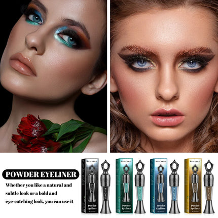 Black Eye Liner Powder Eyeliner Makeup Long-Lasting Eyeliner Waterproof Eyeliner Powder Easy to Wear Smooth Eye Makeup Tools
