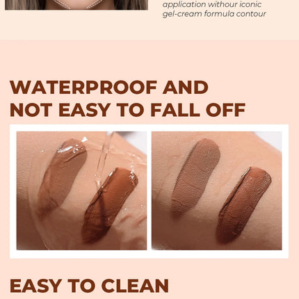 BEAUTY GLAZED Liquid Contour Natural Weightless Long-wearing Smudgeproof Bronzer Face Cosmetics