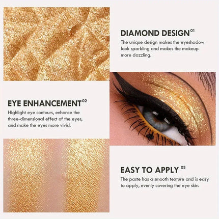 Monochrome Highlights Eye Shadow Mud Mashed Potato Bright Mirror Crystal White Pearl Light Glitter Eyeshadow Palette