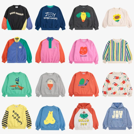 2025New BC Spring boys and girls cute printed sportswear kids hoodie