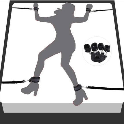 Adult Erotic Toy Handcuffs Ankle Cuffs BDSM Bondage Bed Restraint Bondage Sex Products Sex Toys Couples Collar Bdsm Kit Sm Goods