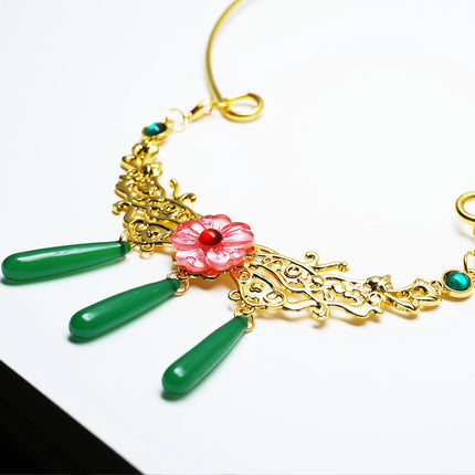 The Apothecary Diaries Cute MaoMao Hair Clip Gold Rose Hair Accessory Earrings Necklace Set Love Hairpin Anime Cosplay Props Gif