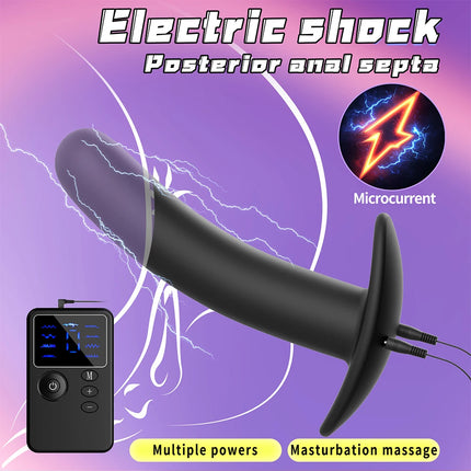 Silicone Anal Plug Electric Shock Orgasmic Masturbationadult Adult Game Vaginal plug Butt Plug BDSM Sex Toys For Women Men Gay