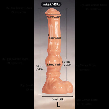 Three Sizes Oversized Long Horse Leg Shaped  Animal Simulated PVC Dildos Big Soft Monster Fisting Dick Anal Plugs Adult Sex Toys