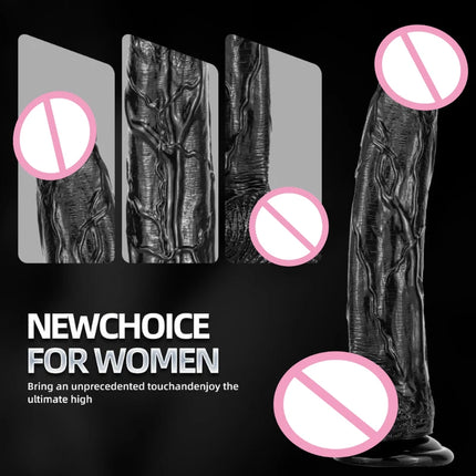 Realistic Dildo, Powerful Suction Cups for G-spot Stimulation and Anal Play,Ultra Soft Lifelike Fake Penis Dildos Adult Sex Toy