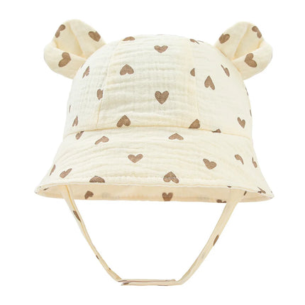 Muslin Cotton Baby Hat Summer Infant Cap Panama for Kids Soft Baby Sun Hats Girls Boys Bucket Hat Accessories Children 3-12M