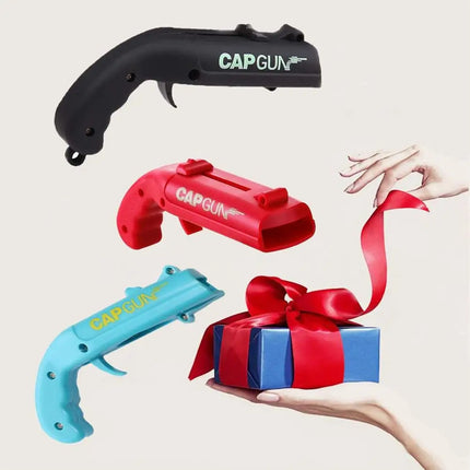 Cap Gun Beer Bottle Opener Portable Beverage Drinking Opening Gun Cap Launcher Kitchen Party Supply Bar Tool Kitchen Accessories