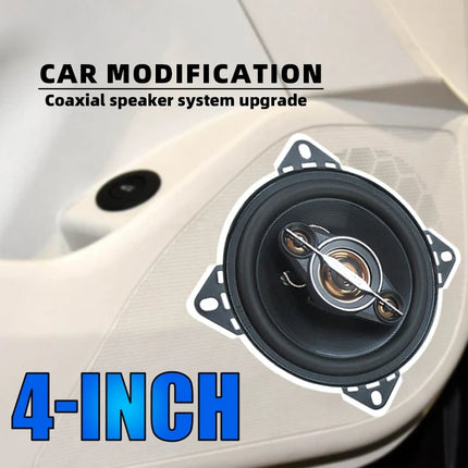 4 Inch 700W (350W*2)Car Speakers Coaxial Subwoofer Universal Automotive Audio HiFi Music Full Range Frequency Car Stereo Speaker
