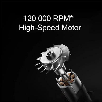 MIJIA High Speed Water Ion Hair Dryer Pro,120K RPM 72m/s Fast Dry Negative Low Noise,Smart Temperature CN Version With Adapter