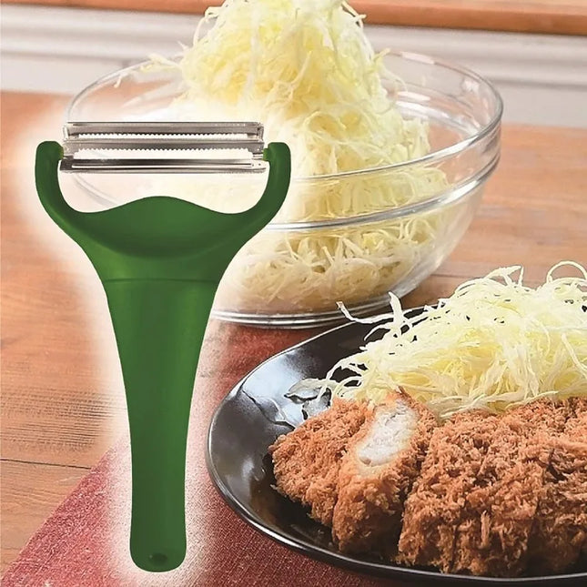 Multi-function Stainless Steel Vegetable Slicer, Cabbage Shredder & Potato Peeler for Kitchen