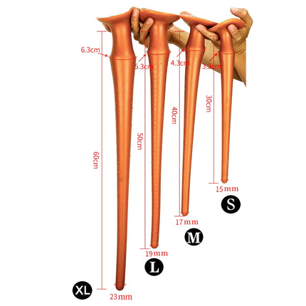 30-60CM Liquid Silicone Scale Anal Strip Butt Plug Dildo Stimulate Anus Vagina Soft Anal Dilator Couple Sex Toys For Women Men