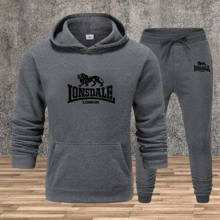 Men's Set Hooded Sweatshirts Sweatpants Autumn Winter Male Daily Casual Sports Jogger Suit 2025 Urban Fashion Hoodies Sportswear
