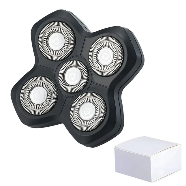 5D 7D 9D Magnetic Adsorption Replaceable Bald Electric Shaver Head With Double Knife Net Common Interface Spare Razor Blade Head