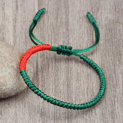 Handmade Countries Flag Color Bracelet Green White Red Rope Italy Mexico Ireland Bangles Adjustable Size Bracelets Couple Gift