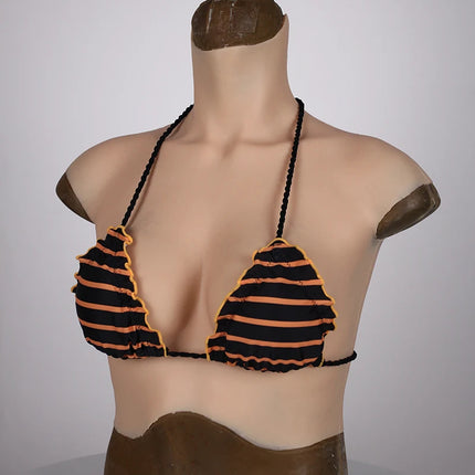 KUMIHO 7TH GEN Bloodshot Silicone Breast Forms No Oil Fake Boob for Crossdressing Sissy Drag Queen Shemale Transgender Cosplay