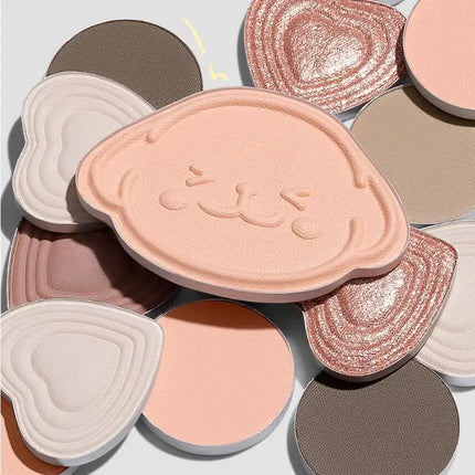 Little Ondine Eye Blush Highlighter Contour Makeup Palette Blusher for Cheeks All-In-One Bronzer Shimmer Cosmetics Sets
