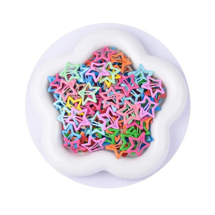 10pcs Colorful Star BB Hair Clips Girls Y2K Cute Star Barrettes Women Simple Metal Snap Clip Headdress Hair Jewelry Accessories