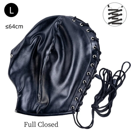 Adult Bold Open Cup Jumpsuit Sex Toy Kits with Unisex Forced Restraint Hood Mask for Couple Muscle Recovery Erotic Lingerie