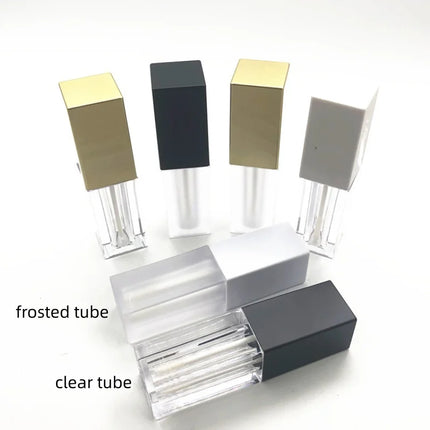 10/30/50pcs 5ml Empty Clear/Frosted Lip Gloss Tube DIY Liquid Lipstick /Lip Glaze Tube Lip Oil Sample Bottle Makeup Tool