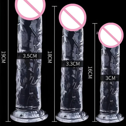 Realistic Dildo Jelly Penis Suction Cup Dildo Realistic Sex Toys For Lesbian Women Female Masturbator Big Dick Fake Dick